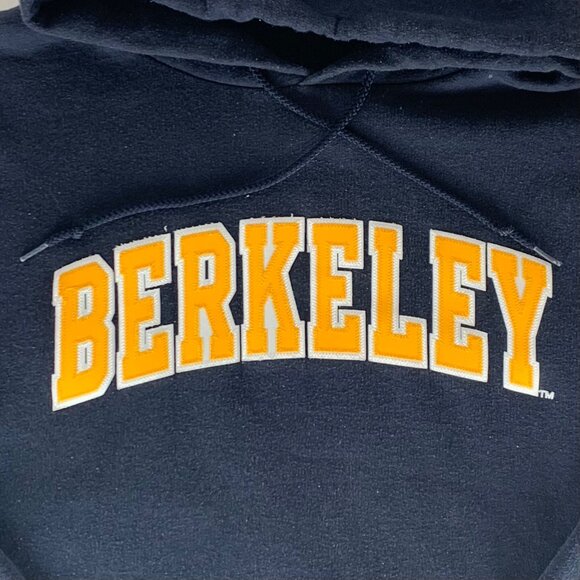 Cal Berkeley Golden Bears NCAA Navy Blue Champion Pullover Hoodie Mens XL - Picture 2 of 6